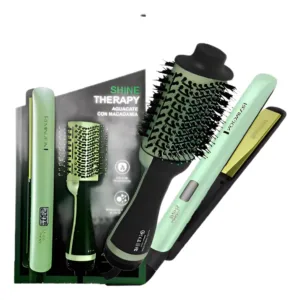 💚 Combo Cepillo Secador + Plancha Aguacate