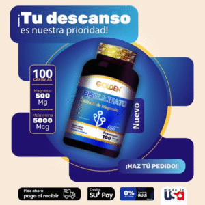 ✨ Bisglicinato de Magnesio x100 Perlas – Relaja, Enfoca y Descansa Mejor