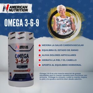 💊 OMEGA 3-6-9 x 100 SOFTGELS – AMERICAN NUTRITION
