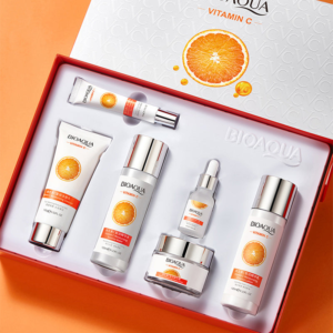 Kit Bioaqua Vitamina C – Rutina Facial Iluminadora Completa 🍊✨