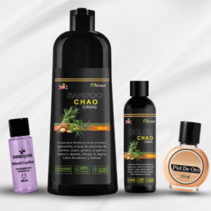 Shampoo Chao Canas + Ampolla + Piel de Oro – Cobertura Cosmética y Cuidado Capilar ✨